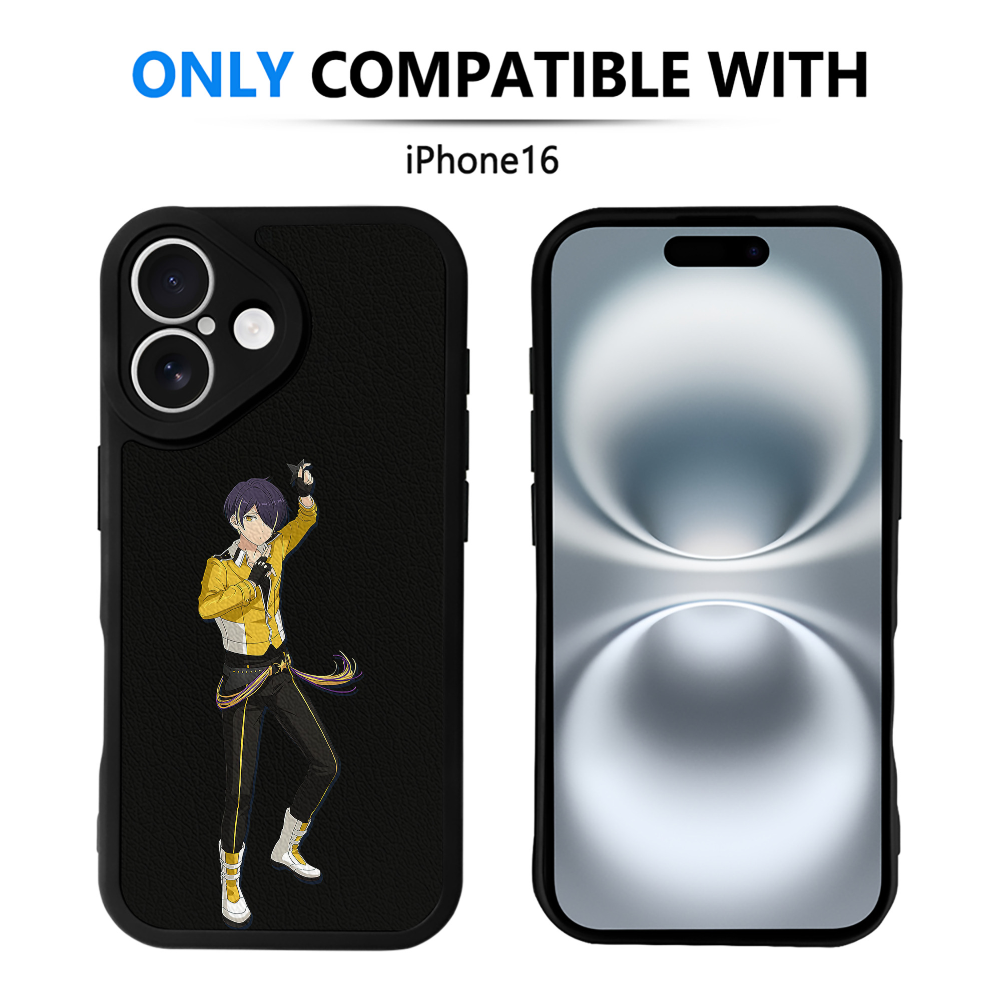 （画像用） あんさんぶるスターズ! Ensemble Stars 【iPhone 16シリーズ対応】シリコンスマホケース（レザー調） 材質：シリコン